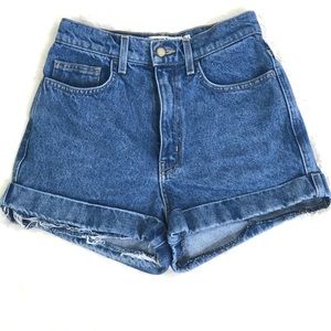 American Apparel High Waist Denim Shorts 26